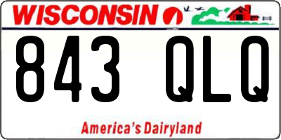 WI license plate 843QLQ