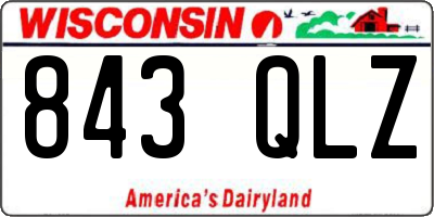 WI license plate 843QLZ
