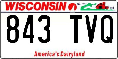 WI license plate 843TVQ