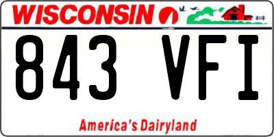 WI license plate 843VFI