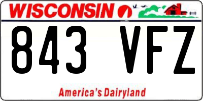 WI license plate 843VFZ