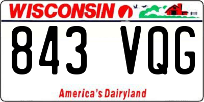 WI license plate 843VQG