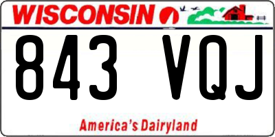 WI license plate 843VQJ