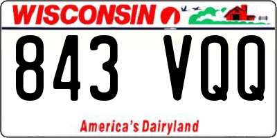 WI license plate 843VQQ