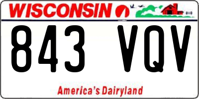 WI license plate 843VQV