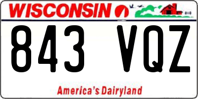 WI license plate 843VQZ