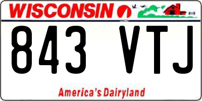 WI license plate 843VTJ