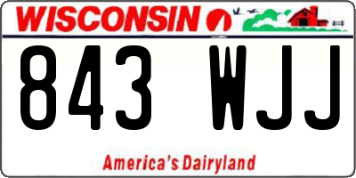 WI license plate 843WJJ