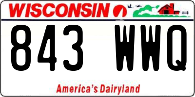 WI license plate 843WWQ