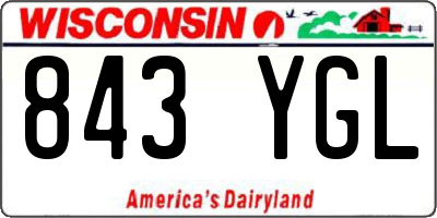 WI license plate 843YGL