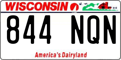 WI license plate 844NQN