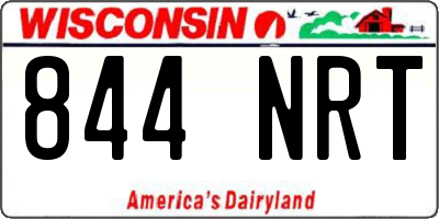 WI license plate 844NRT