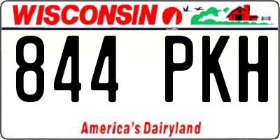 WI license plate 844PKH