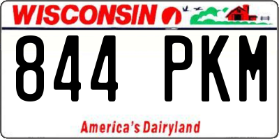 WI license plate 844PKM