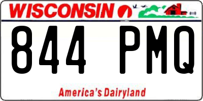 WI license plate 844PMQ