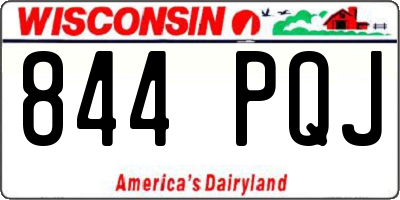 WI license plate 844PQJ