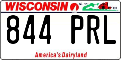 WI license plate 844PRL