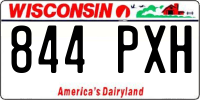 WI license plate 844PXH