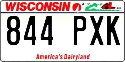 WI license plate 844PXK