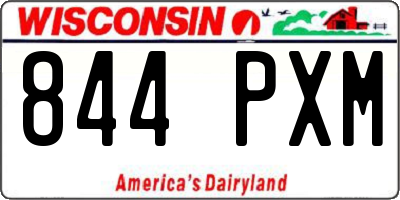 WI license plate 844PXM