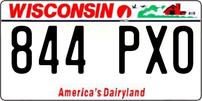 WI license plate 844PXO