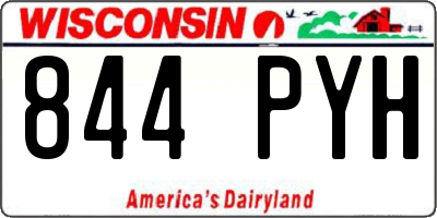 WI license plate 844PYH
