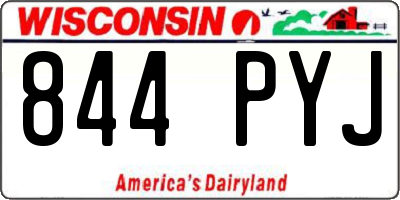 WI license plate 844PYJ