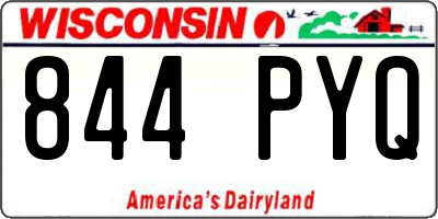 WI license plate 844PYQ