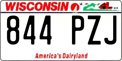 WI license plate 844PZJ