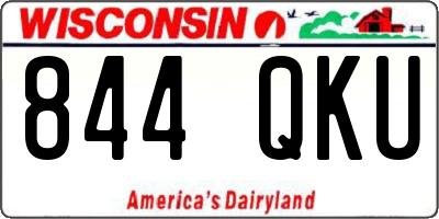 WI license plate 844QKU