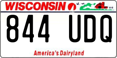 WI license plate 844UDQ