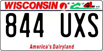 WI license plate 844UXS