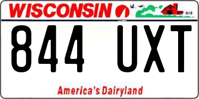 WI license plate 844UXT