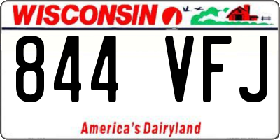 WI license plate 844VFJ