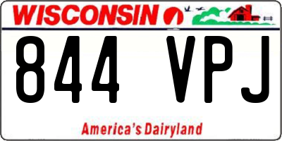 WI license plate 844VPJ