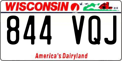 WI license plate 844VQJ