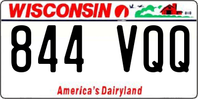 WI license plate 844VQQ