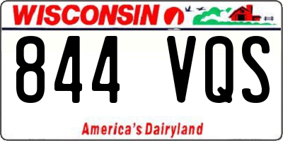 WI license plate 844VQS