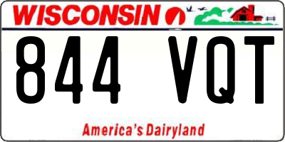 WI license plate 844VQT