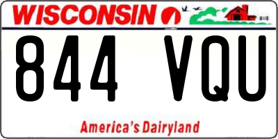 WI license plate 844VQU