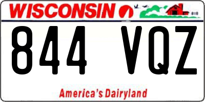 WI license plate 844VQZ