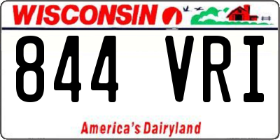WI license plate 844VRI