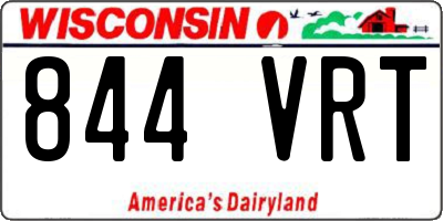 WI license plate 844VRT