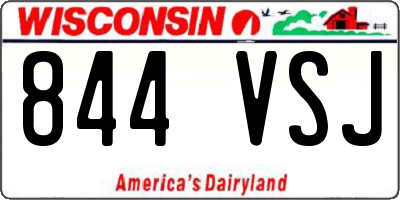 WI license plate 844VSJ