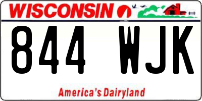WI license plate 844WJK
