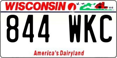 WI license plate 844WKC