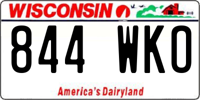 WI license plate 844WKO