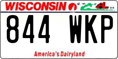 WI license plate 844WKP