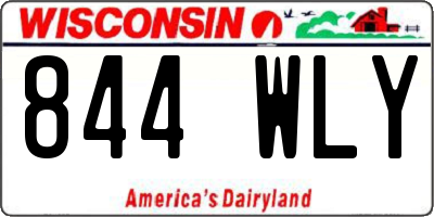 WI license plate 844WLY