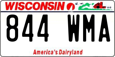 WI license plate 844WMA
